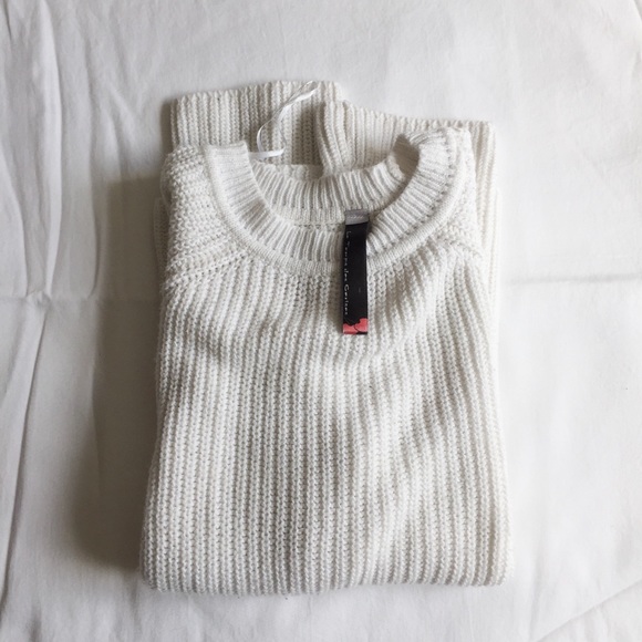 WHITE LE TEMPS DES CERISES KNIT SWEATER - Picture 1 of 4